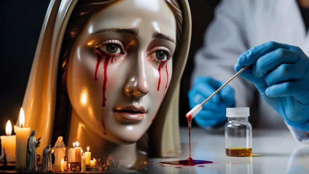 DNA tests on Virgin Mary’s bloody tears reveal shocking identity of the real source