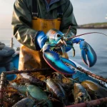 Fisherman’s routine haul turns electric blue—what scientists say about this 200 million to one discovery