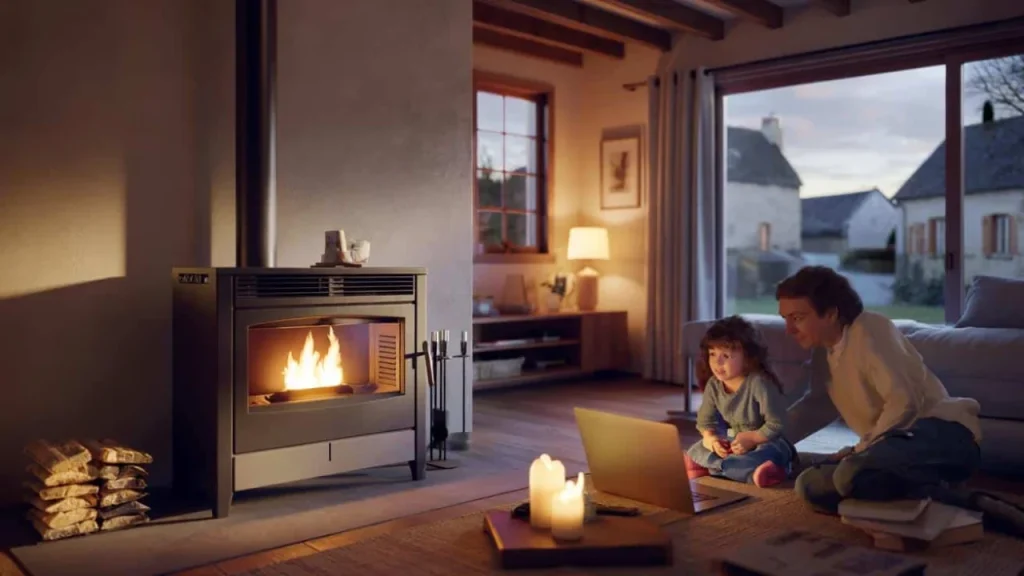 French families discover electricity-free pellet stoves that heat homes even during blackouts