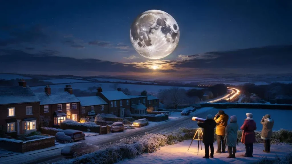 Snow Moon peaked Sunday night but you can still catch its glowing display through tomorrow evening