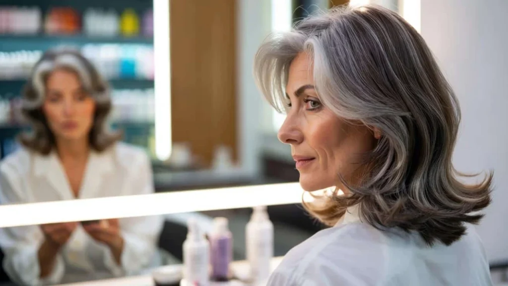 The grey hair coverage method that’s making women ditch their monthly dye appointments for good