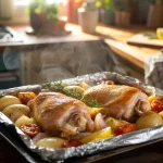 This foil chicken bake trick makes the kitchen go completely quiet when you open the oven