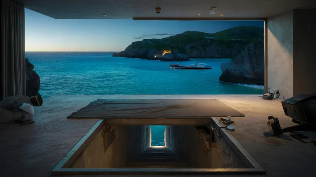 Why did Epstein’s island trapdoor lead straight to the sea when he was already surrounded by water?